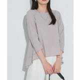 グレー | バックフレアデザインTブラウス 春 ブラウス | Pierrot