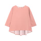 オレンジピンク | バックフレアデザインTブラウス 春 ブラウス | Pierrot