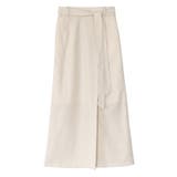 アイボリー | リネン混ロングスカート スカート ロング | Pierrot