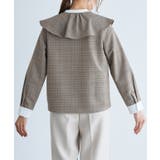 チェック柄クレリックフリルカラーブラウス ブラウス フリルカラー | Pierrot | 詳細画像9 