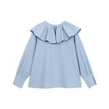 ブルー | 2wayフリルカラーブラウス ブラウス フリル襟 | Pierrot