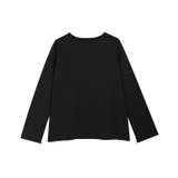 ブラック | 2wayポンチスリットスリーブプルオーバー カットソー ポンチ素材 | Pierrot