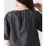 シャンブレーギャザーブラウス トップス ブラウス | Pierrot | 詳細画像4