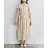 ウエストギャザー柄ワンピース ワンピース ギャザーワンピ | Pierrot | 詳細画像5 