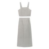 グレー | ヘリンボーンビスチェセットアップ セットアップ ビスチェ | Pierrot