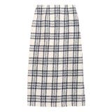 オフホワイト | 丈が選べるウールタッチチェック柄スカート スカート ミドル丈 | Pierrot