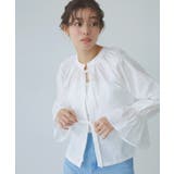 オフホワイト | 2wayキャンディスリーブブラウス ブラウス クロップド丈 | Pierrot