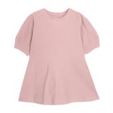 ピンク | 構築袖ペプラムニット スポンジニット ペプラムシルエット | Pierrot