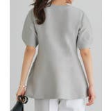 構築袖ペプラムニット スポンジニット ペプラムシルエット | Pierrot | 詳細画像8