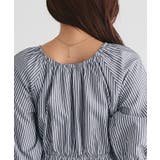 ストライプボリュームスリーブワンピース ワンピース ストライプ | Pierrot | 詳細画像5 