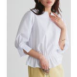 ホワイト | キーネックボリュームスリーブブラウス ブラウス キーネック | Pierrot