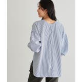 ストライプ | 2wayパールボタンブラウス ブラウス パールボタン | Pierrot