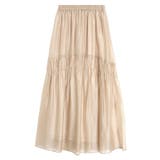 ベージュ | シャーリングギャザースカート スカート ギャザー | Pierrot