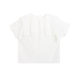 無地/オフホワイト | 2wayラッフルフリルデザインブラウス ブラウス 2way | Pierrot
