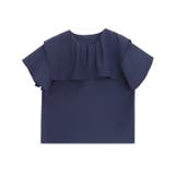 無地/ネイビー | 2wayラッフルフリルデザインブラウス ブラウス 2way | Pierrot