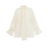 アイボリー | リボンフリルブラウス リボン ブラウス | Pierrot
