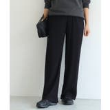 ブラック | ジャカードプリーツワイドパンツ パンツ ジャカード | Pierrot