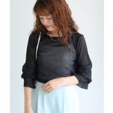 ネックと柄が選べるフレアスリーブシアーカットソー カットソー シアー素材 | Pierrot | 詳細画像22