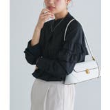 ブラック | フリルチュニックブラウス ブラウス チュニック丈 | Pierrot