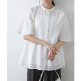 ティアードチュニックブラウス ブラウス 綿混素材 | Pierrot | 詳細画像24 