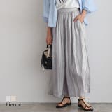 シャイニーサテンワイドパンツ ワイドパンツ シャイニーサテン | Pierrot | 詳細画像1