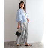 シャイニーサテンワイドパンツ ワイドパンツ シャイニーサテン | Pierrot | 詳細画像20