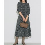 花柄/ブラック | 選べる柄ピンタックワンピース ワンピース 選べる柄 | Pierrot