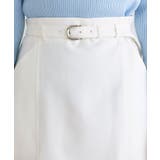 ベルテッドストレッチIラインスカート ストレッチ性 ストレスフリー | Pierrot | 詳細画像4 