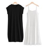 ブラック | プリーツインナーセットロングニット ニット ロングニット ロング インナー付き | Pierrot