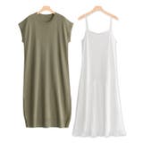 モカグレージュ | プリーツインナーセットロングニット ニット ロングニット ロング インナー付き | Pierrot