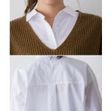 ニットベスト×ロングシャツセット ブラウス シャツ ベスト ニット | Pierrot | 詳細画像4 