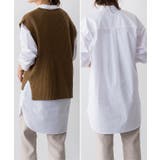 ニットベスト×ロングシャツセット ブラウス シャツ ベスト ニット | Pierrot | 詳細画像10 