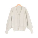 アイボリー | ボリュームスリーブニットカーディガン カーディガン カーデ | Pierrot