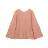 オレンジベージュ | バックタックローゲージニット ニット ローゲージ | Pierrot