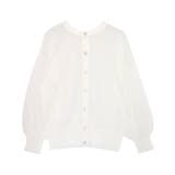 オフホワイト | 2wayシアーニットカーディガン カーディガン サマーニット | Pierrot