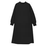 ブラック | ネックが選べるAラインニットワンピース ワンピース ニット | Pierrot