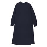 ネイビー | ネックが選べるAラインニットワンピース ワンピース ニット | Pierrot