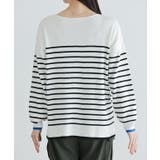 バイカラーリブボーダーニット ニット ボーダー | Pierrot | 詳細画像8 