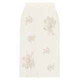 アイボリー | 花柄ジャカードスカート スカート 花柄 | Pierrot