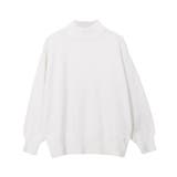 オフホワイト | もっちりカシミヤタッチ ボリュームスリーブニット カシミア | Pierrot