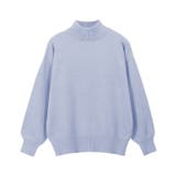 ライトブルー | もっちりカシミヤタッチ ボリュームスリーブニット カシミア | Pierrot