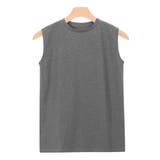 杢チャコール | ノースリーブトップスノースリーブ トップス クルーネック タンクトップ | Pierrot