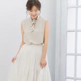 グレージュ | ノースリーブトップスノースリーブ トップス クルーネック タンクトップ | Pierrot