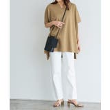 キーネックオーバーTシャツ オーバーサイズ キーネック キーネックTシャツ | Pierrot | 詳細画像16 