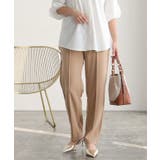 キャメルベージュ | ペアスキンピンタックパンツ ペアスキン ピンタックパンツ | Pierrot