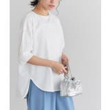 オフホワイト | パフスリーブチュニックTシャツ Tシャツ パフスリーブ | Pierrot