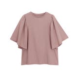 オレンジピンク | ギャザースリーブTシャツ Tシャツ カットソー | Pierrot