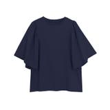 ネイビー | ギャザースリーブTシャツ Tシャツ カットソー | Pierrot