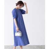 ブルー | パフスリーブワンピース ワンピース ワンピ | Pierrot