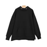 ブラック | ダンボールフードパーカー パーカー ダンボールニット フード | Pierrot